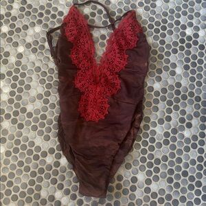 Blue Life Volcano Tie-Dye One Piece